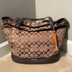 Large Coach Tote (Brown)